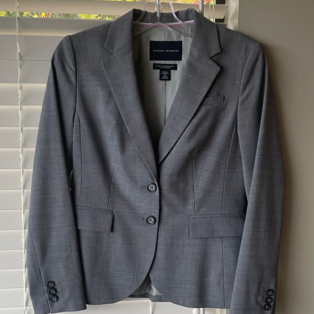 Banana Republic Heather Grey Blazer